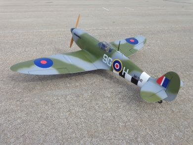 Anthony's Pete-N-Planes Spitfire Mk IX - 89 inch 50cc ARF RC Warbird ...